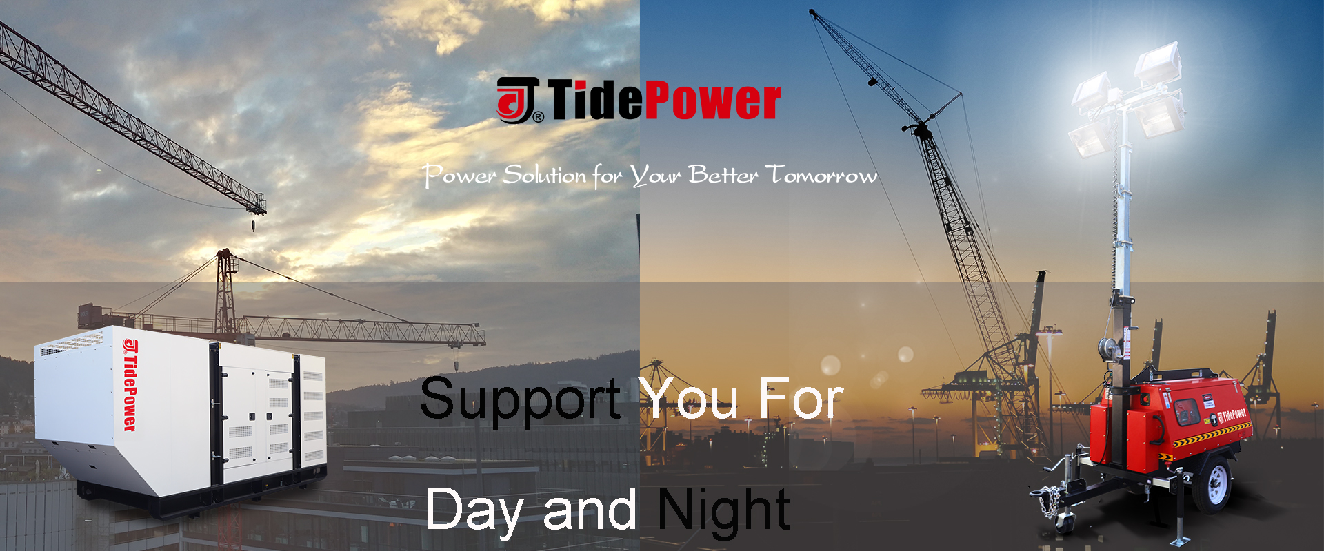 tidepower,diesel generator,lighting tower