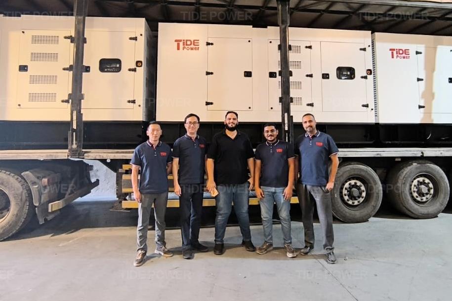 نجاح تسليم 3 مجموعات مولدات ديزل لعميل ذو قيمة في شركة Tide Power في مصر