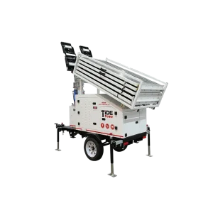 Tour d'éclairage hydraulique solaire2