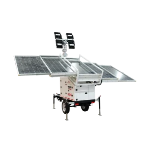 Tour d'éclairage hydraulique solaire4