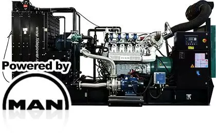 Powered by MAN 58-760kVA